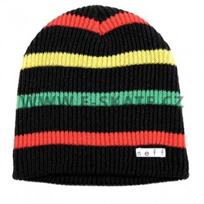 Čepice zimní NEFF Daily Stripe Black Rasta